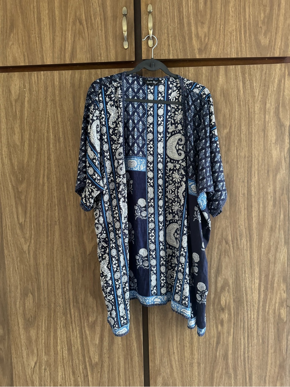 Vintage Charlie Paige Open Front Floral Cardigan